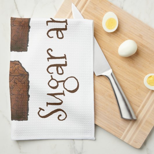 Suiker en Spice Gingerbread Cake Kerstmis Bakken Theedoek (Quarter Fold)