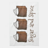 Suiker en Spice Gingerbread Cake Kerstmis Bakken Theedoek (Verticaal)