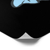 Suiker en spies Funny Food Pun Dark BG Poster (Hoek)