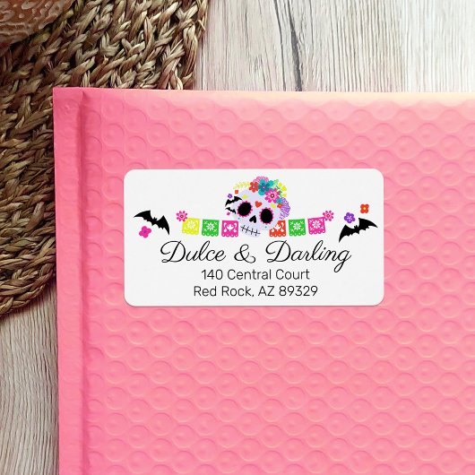 Suiker Floral Calavera Papel Picado Boutique Etiket