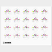 Suiker Floral Calavera Papel Picado Boutique Ronde Sticker (Vel)
