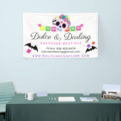 Suiker Floral Calavera Papel Picado Boutique Spandoek (Beurs)