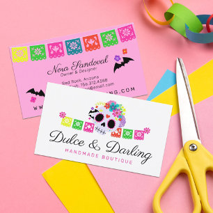 Suiker Floral Calavera Papel Picado Boutique Visitekaartje