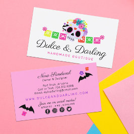 Suiker Floral Calavera Papel Picado Boutique Visitekaartje