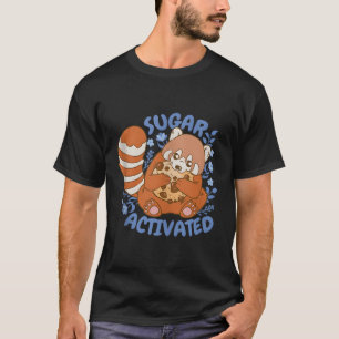 Suiker Geactiveerde Rode Panda T-shirt