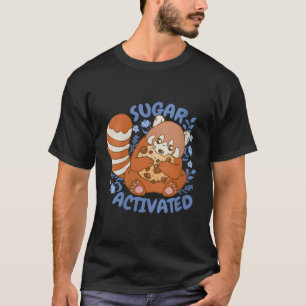 Suiker Geactiveerde Rode Panda T-shirt