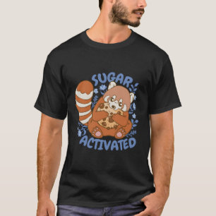 Suiker Geactiveerde Rode Panda T-shirt