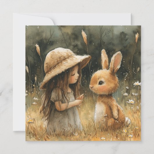 Suiker-gecoate konijntjes: zoete lekkernijen 🐰💖d feestdagenkaart (Voorkant)