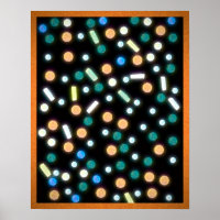Suiker Gecoate Regen (Kleur) Poster