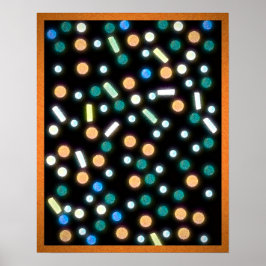 Suiker Gecoate Regen (Kleur) Poster