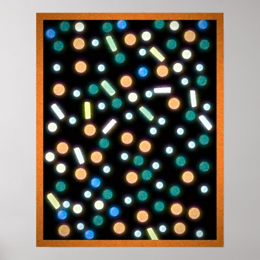 Suiker Gecoate Regen (Kleur) Poster (Voorkant)