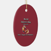 Suiker geen diabetes. Werelddiabetesdag. Keramisch Ornament (Rechts)