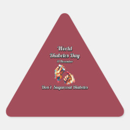 Suiker geen diabetes. Werelddiabetesdag. Sticker