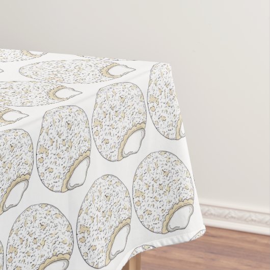 Suiker, gevuld met room, donut Doughnut Food Tafelkleed (Voorbeeld)