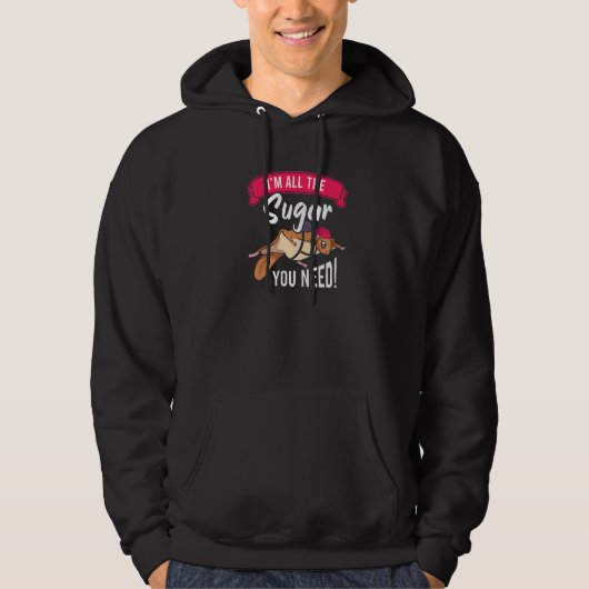 Suiker Glider Flying Squirrel Forest Animal Fans R Hoodie (Voorkant)