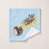 suiker Glider Schattige Bloemen Bad Handdoek (Wasdoekje)