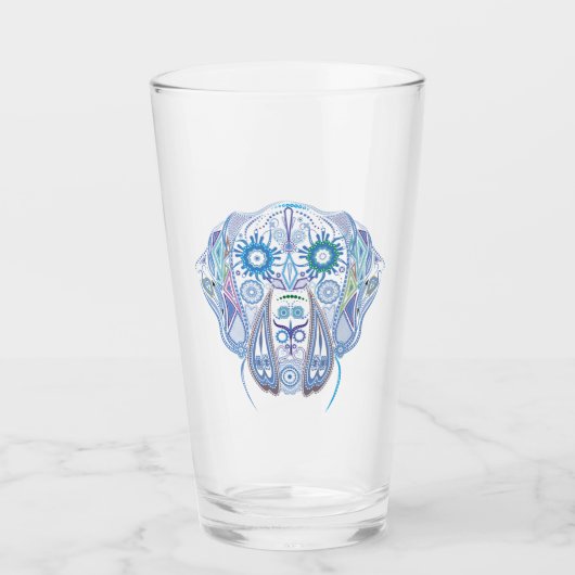Suiker Great Dane Schedel Glas (Voorkant)