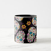 Suiker Halloween Black Tweekleurige Koffiemok (Center)