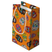 Suiker halloween dag van de dode afdruk klein cadeauzakje (Achterkant Gekanteld)