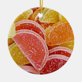 Suiker Jelly Snoepjes Realistisch Eten Kerstmis Keramisch Ornament