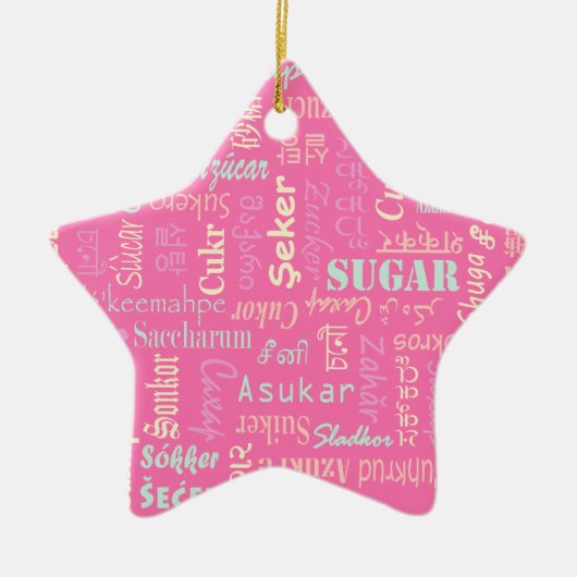 Suiker Keramisch Ornament (Voorkant)