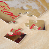 Suiker Kerstkoekjes Hartvormig Rood Foto Legpuzzel (Zijkant)