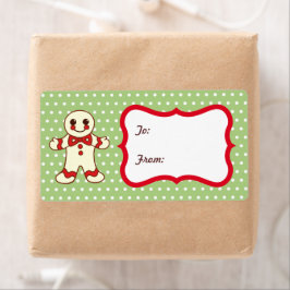 Suiker kerstkoekjeskoekjes, cadeauetiketten voor L Etiket