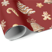Suiker & kruid Kerstmis! Cadeaupapier (Rol Hoek)