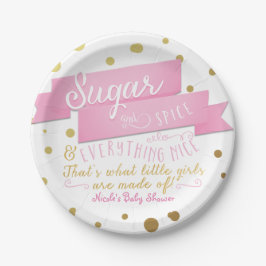 Suiker & Kruiden & Alles Leuk Baby Shower Borden Papieren Bordje
