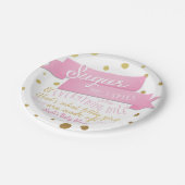 Suiker & Kruiden & Alles Leuk Baby Shower Borden Papieren Bordje (Gekanteld)