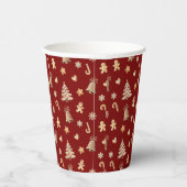 Suiker & kruiden Kerst! Papieren Bekers (Rechts)