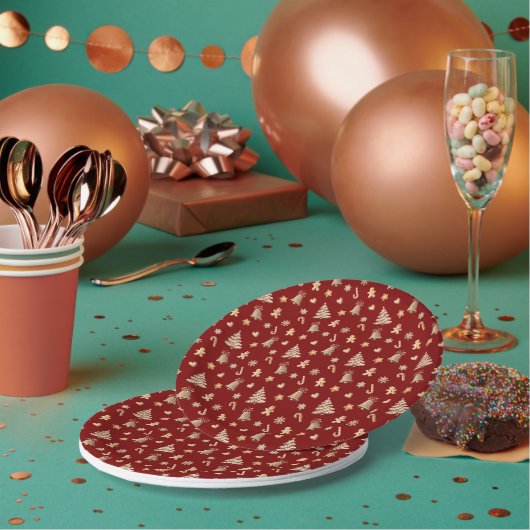 Suiker & kruiden Kerstmis! Papieren Bordje (Multi)