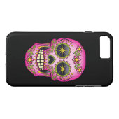 Suiker magenta Floral Case-Mate iPhone Case (Achterkant (Horizontaal))