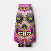 Suiker magenta Floral Flesjeskoeler (Voorkant)