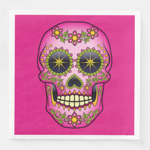 Suiker magenta Floral Servet