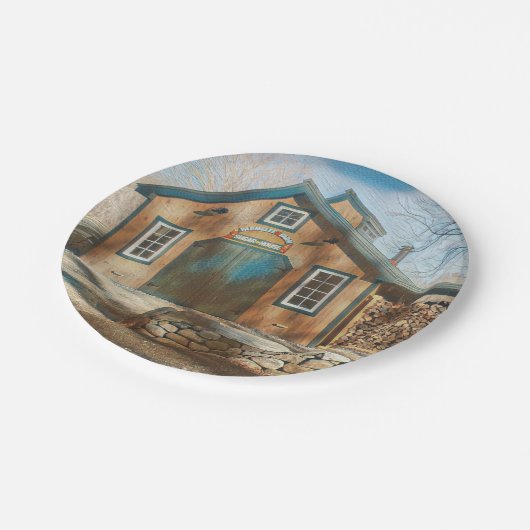 Suiker-makreel Papieren Bordje (Gekanteld)