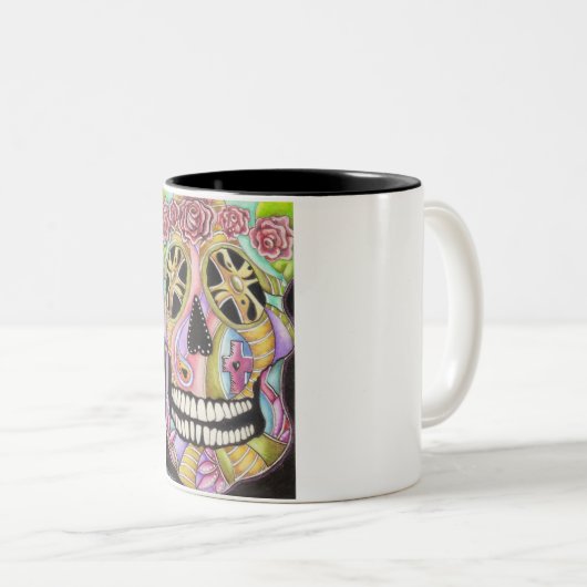 Suiker Mok schedel (Voorkant rechts)