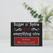 Suiker n' Spice Briefkaart (Staand voorkant)