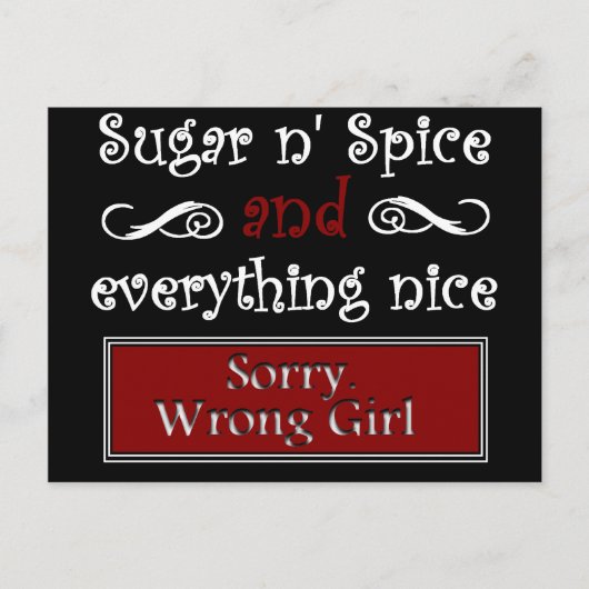Suiker n' Spice Briefkaart (Voorkant)