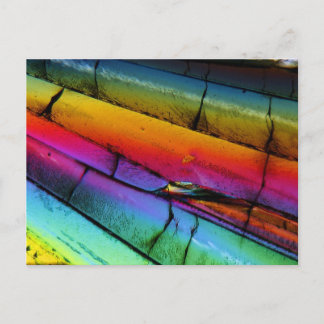 Suiker onder een microscoop briefkaart