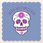 Suiker Onderzetter schedel (Voorkant)