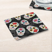 Suiker Onderzetter voor afdruk Skulls (Schuin)