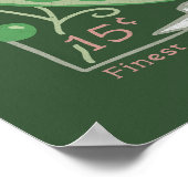 Suiker ongekende erwt-zaadpakket (rijk groen) poster (Hoek)