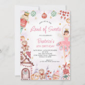 Suiker Plum Fairy Land van zoet Birthday Kaart (Voorkant)