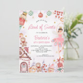 Suiker Plum Fairy Land van zoet Birthday Kaart (Staand voorkant)