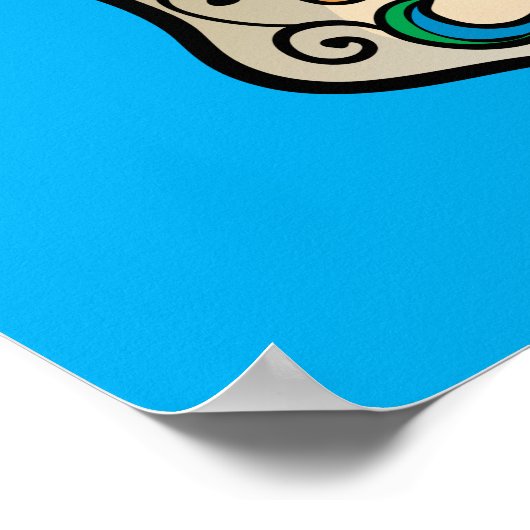 Suiker Poster schedel (Hoek)