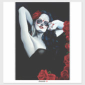 Suiker rode rozen sticker (Vel)