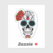 Suiker rode rozen sticker (Vel)