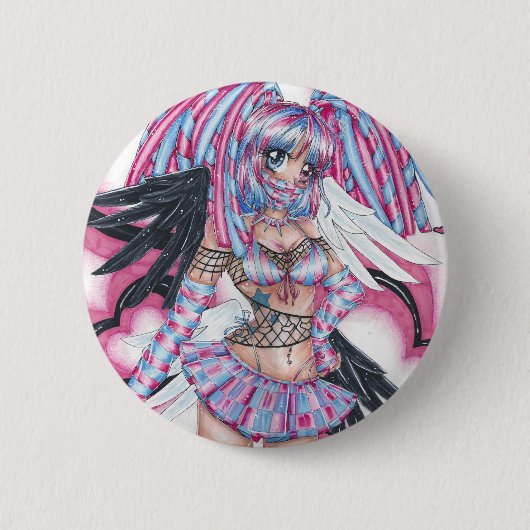 Suiker Ronde Button 5,7 Cm (Voorkant)