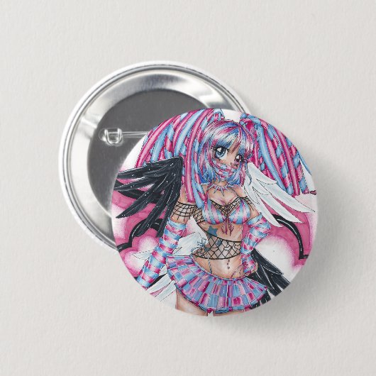 Suiker Ronde Button 5,7 Cm (Voorkant /achterkant)